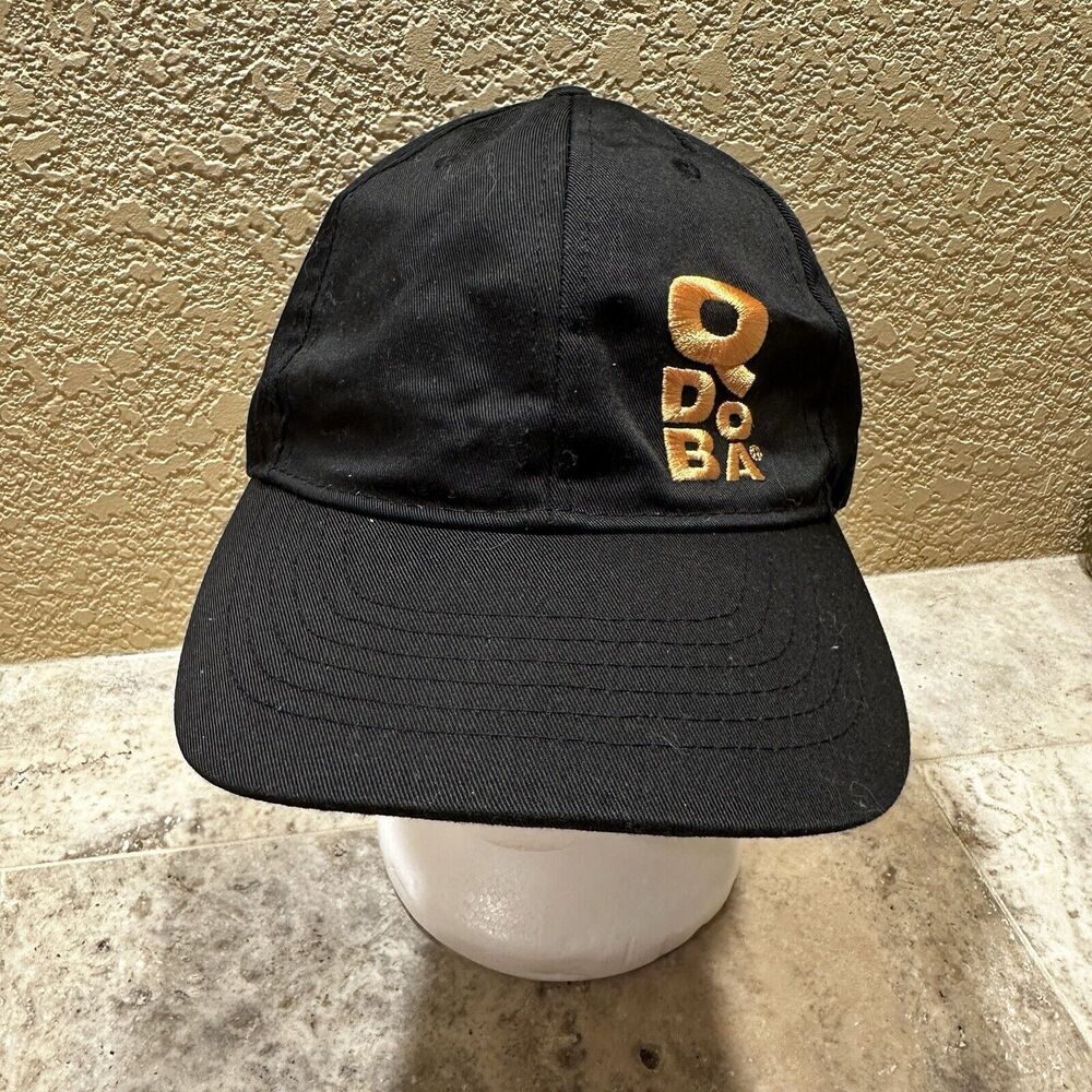 Qdoba Logo Employee Ball Cap Adjustable Hat‎ Black